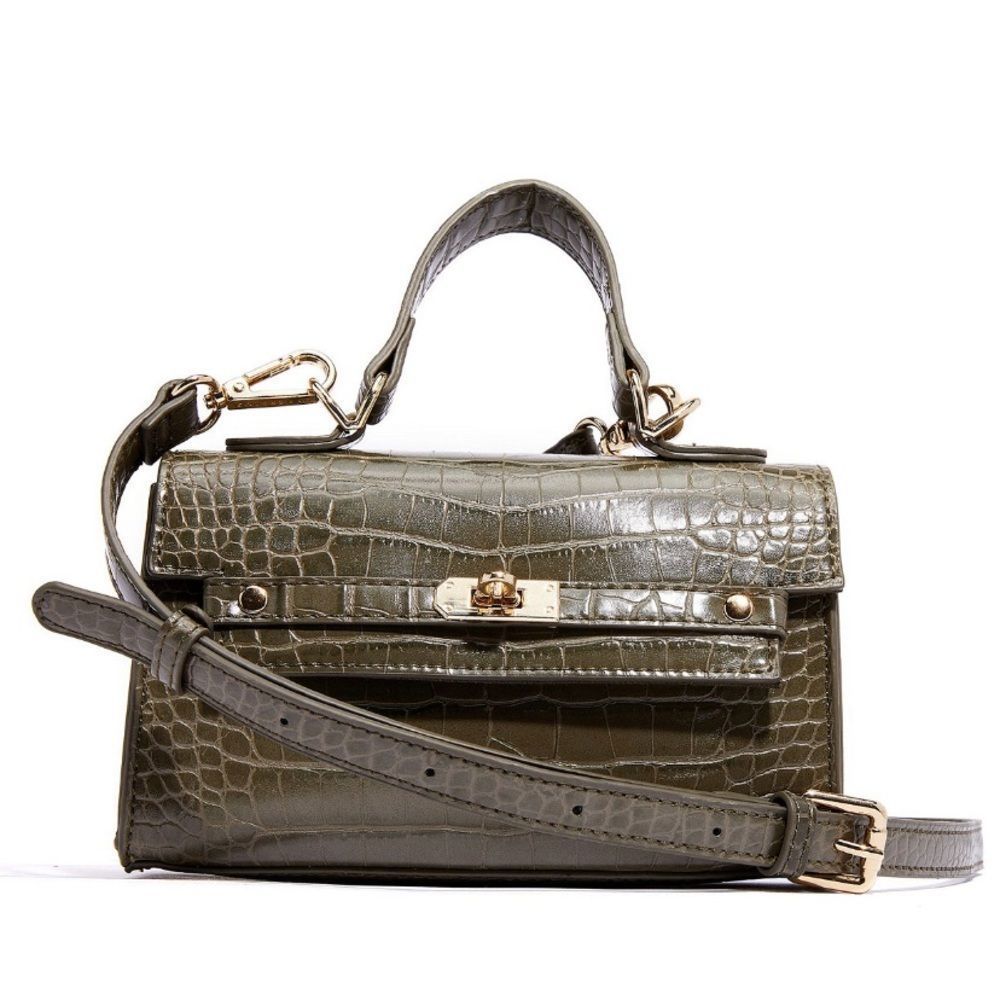 Like Dreams Vegan Leather Croc Top Handle Mini Satchel - Excellent condition